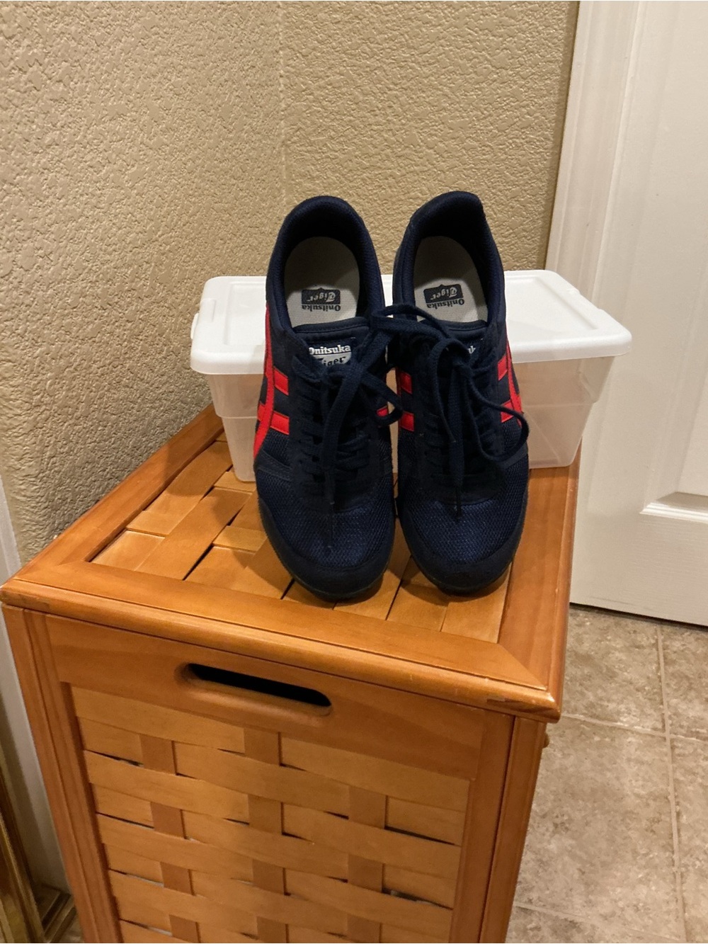 Onitsuka Tiger by Asics Navy and Red Women's Sneakers